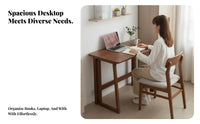Installationno-Installation No-Assembly Folding Desk Space-Saving Foldable Desk Portable Study Table Multipurpose for Students, Apartment Dwellers, Telecommuting Workers, Small Areas, Bedroom, Dorm Room