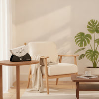 Sculptural Clock Decorative Clock with Arched Base Classic for Entryway, Office