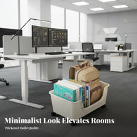 With casters under-table Book storage rackSaving Mobile storage mobile organizer Multi-Tier Design Rolling mobile organizer Large Capacity for Students, Office Workers, Study Room, Classroom, Bedroom, Narrow areas