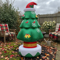 Inflatable Christmas Tree with Stakes Outdoor Inflatable Christmas Tree Quick Setup Decoration for Families, Homeowners, Yard, Garden