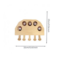 Cut-out Holes Wooden Pet Play Board Light Wood Pet Pawing Toy Board
