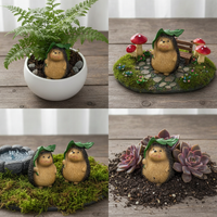 Miniature Hedgehog Resin Ornament for Garden & Landscape Decor
