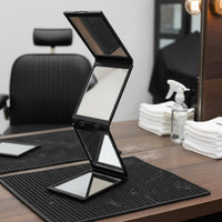 Four-Section Mirror Portable Three-Sided Mirror Foldable Personal Care Item for Makeup