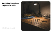 Saxophone Repair Tool Set Sturdy Metal Construction Saxophone Repair Tool Kit for Musicians, Home Maintenance