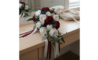 Waterfall Design Wedding Hand Flower Arrangement Photo Prop Cascade Bridal Flower Arrangement Artificial Flowers Event Decor Romantic for Brides