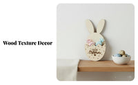 rabbitShaped Gift Holder Giftable Easter Rabbit Decor Freestanding Countertop Display for Holiday Decorators, Adults, Living Room, Mantelpiece, Shelf