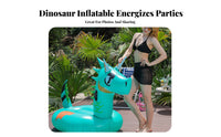 Foldable Green Dragon Inflatable Ing Inflatable Oversized Design Inflatable Dragon Pool Inflatable Leak-Proof for Adults, Teenagers