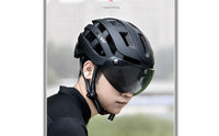 Helmet with Visor Breathable Helmet with Visor Lightweight for Commuters, Road Riding