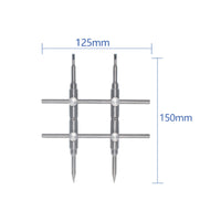 2 Pieces Precision Lens Wrench with Replaceable Heads Easy to Use Wrench with Double Head Heavy Duty Lens Spanner Long-Lasting for Technicians, Photographers