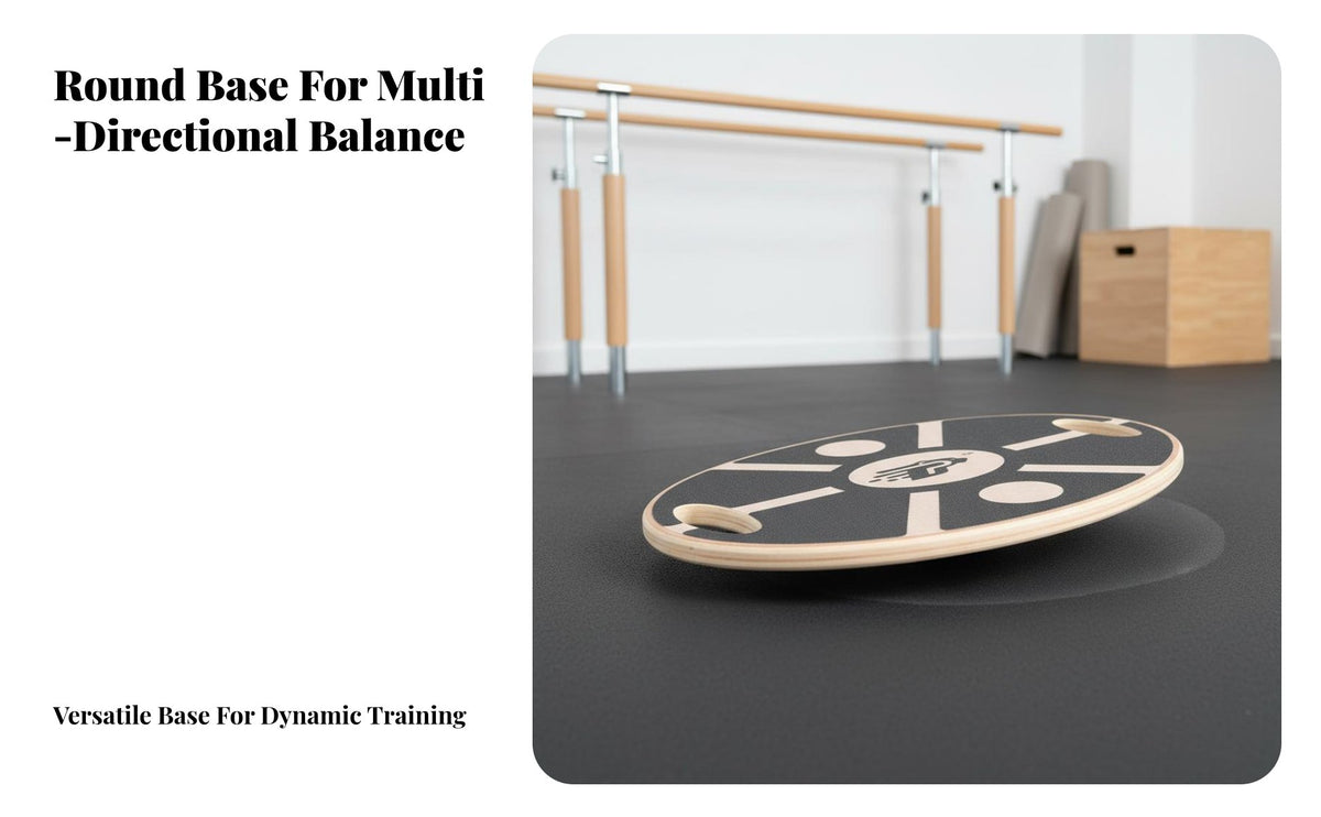 Wooden Balance Board Non-Slip Surface Wobble Balance Board High Load Capacity Round Stability Disc for Physical Recovery Patients, Athletes, Home Gym