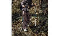Wrist Strap Telescopic Trekking Pole Lightweight Aluminum Trekking Poles Long-Lasting Adjustable Walking Pole Foldable