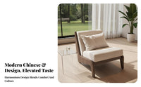Modern Chinese Design Upholstered Couch and Coffee Table sturdy Wood Frame Sofa Set Minimalist visual appeal Living Room Furniture dense Cushioning for Villa Residents, homeowners, Interior Designers, Villas, Large Homes, Lounge Area, Home