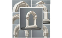 Waterproof Roman Column Aquarium Decor Realistic Roman Column Aquarium Ornament Small Miniature Archway Decorative for Tabletop Display