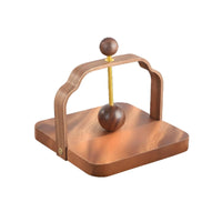 Restaurant Design Wooden Napkin Holder Desktop Organizer Square Napkin Holder Decorative for Hotel