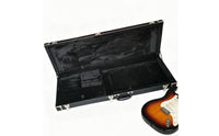 Square Electric Guitar Case Scratch Resistant Electric Guitar Hard Case Secure Latch Musical Instrument Gear for Travel