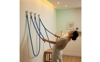 Stretch Wall Rope Easy to Install Stretch Rope with Buckles Stretch Aid Blue Inversion Assistant Adjustable for Yogis, Home Gym