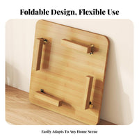 Space-Saving Foldable Square Table Multi-Purpose Square Collapsible Table Portable Floor Desk Easy Setup for Apartment Dwellers, Tea Enthusiasts, Meditators, Bay Window, Small Areas, Living Room, Bedroom