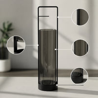 Scented Resin Burner Holder with Glass Modern Scented Resin Burner Holder with Glass Cup Minimalist for Meditation, Tea Room