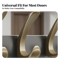 No-Drill Installation over-the-Door Hook Bar Assemblytooltool-No-Cost over-the-Door Organizer Space-Saving Hanging Rack Multi-Functional for Homeowners, Families, Students, Entryway, Bedroom, Dorm Room, Bathroom