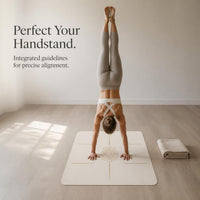Mini Rubber Yoga Handstand Mat Non-slip Portable for Pilates Meditation