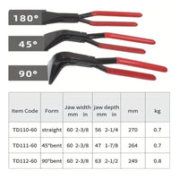 Forged Steel Seaming Pliers Auto Body Repair Clinching Pliers Heavy Duty Seaming Plier Wide Jaw for Mechanics