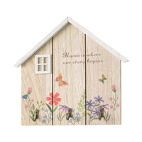 Wooden Key Holder Wall Mounted Rustic Entryway Organizer No-Drill Decorative Rack