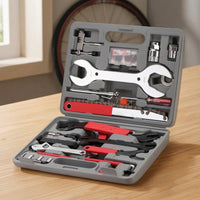 Bike Tool Kit with Storage Case Hard-Shell Tools Organized for Cyclists