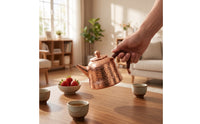 Copper Teapot Vintage Tea Pot Rustic for Collectors