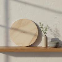 DIY Project Round Wood Disc Paintable Surface Circular Wood Cutout Lightweight Craft Supply for Art Projects