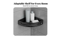 Triangular Shower Rack Drill Installation Triangle Corner Rack No Bathroom Accessory for Homeowners, Families, Restroom, Kitchen
