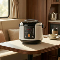 Compact Car Rice Cooker Digital Portable Car Rice Cooker Electric for Truckers, Commuters