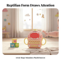 Dinosaur Piano Drum Early Learning Dinosaur Piano Toy Interactive Young Child Hand Pat Drum for Infants, Young Children, Belly Time