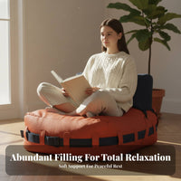 Space-Saving Teardrop Bean Bag Chair stylish aesthetic Floor Sofa No Assembly Required Indoor Furniture Lightweight for Adults, Teens, Students, Bedroom, Balcony, Living Room, perusing corner