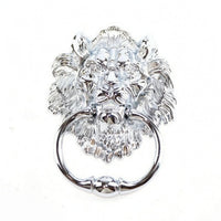 100 Mm Centers Lion Head Loop Handle Sculpted Lion Head Pull Handle Embossed Furniture Hardware Metal