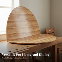 Round Folding Table Foldable Round Wood Folding Table Space-Saving for Restaurant Owners, Homeowners, Banquets, Parties, Weddings