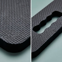 Anti-Slip Exercise Pad with Handhold Textured Kneeling Pad with Handle Compact Mat Lightweight for Yogis