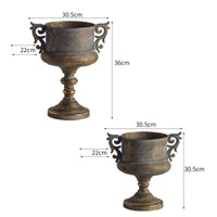 Decorative Flowerpot Distressed Vintage Plant Rack Ornate for Indoor Display