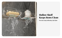 Adhesive Cosmetic shelf Transparent Design Adhesive shelf Easy to Install