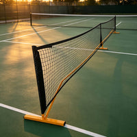 Pickleball Net System with Wheels Wheeled Pickleball Net with Wheels Outdoor for Coaches, Driveway, Backyard
