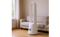 Bladeless Column Fan LED Display Bladeless Cooling Fan Home Appliance Timer Natural Wind for Indoor