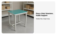 Reinforced Steel Frame Anti-Static Workbench Multipurpose Heavy Duty Assembly Table Easy to Assemble Packing Station Table for Laboratory Personnel, Factory Workers, Warehouse Personnel, Workshop