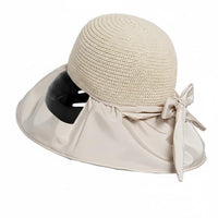 Anti-Collision Shell Women's Safety Sun Hat Neck Flap Wide Brim Fisherman Hat UPF 50 Protection Bump Cap Breathable for Cyclists, Outdoor Activities, Travel