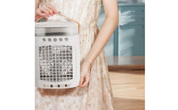Desktop Humidifying Fan Humidifying Mini Air Chiller Portable Small Appliance for Desk