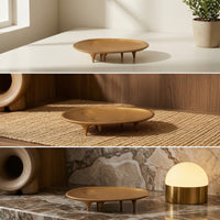 Decorative Fruit Plate Sculptural Fruit Plate with Feet Low-Profile Candy Dish for Sideboard