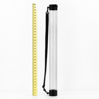Portable Golf Ball Collector 7.3cm Transparent Cylindrical, Golf Ball Picker Upper Golf Ball Holder, Golf Ball Grabber for Practice
