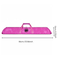 6-Hole Billiard Cue Bag Waterproof Soft Pool Cue Case Versatile Carrying Billiards Accessory for Tournaments