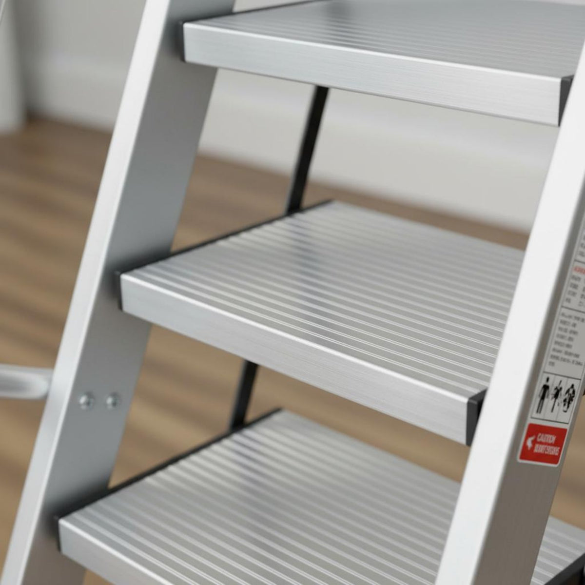 Multi-Functional Aluminum Attic Stairs Non-Slip Dormitory Loft Bed Ladder Wide Steps Climbing Equipment Easy to Install for Students