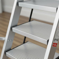 Multi-Functional Aluminum Attic Stairs Non-Slip Dormitory Loft Bed Ladder Wide Steps Climbing Equipment Easy to Install for Students
