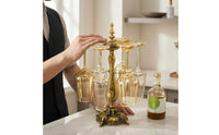 Stemware Rack Antique Style Grape Glass Rack Weighted Base Household Storage for Home Bar