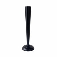 Black Metal Vase Minimalist Design Black Tall Vase Focal Point Home Decor for Showroom